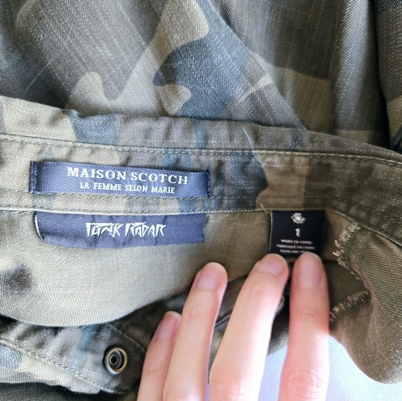 MAISON SCOTCH I XS/S Camo Button Down Shirt - Picture 4 of 8